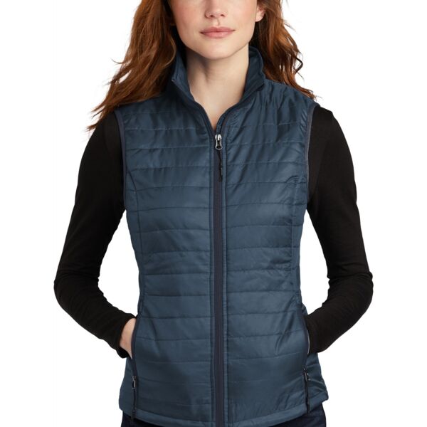 P13 EMB - Women's Packable Puffy Vest Thumbnail