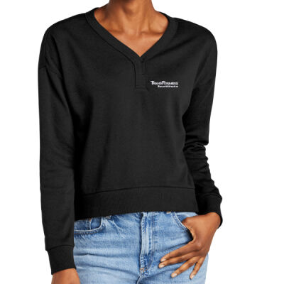 TI - Women's Perfect Tri® Fleece V-Neck Sweatshirt Thumbnail